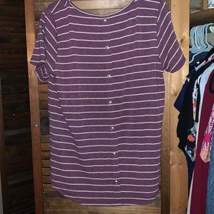 Purple striped tee